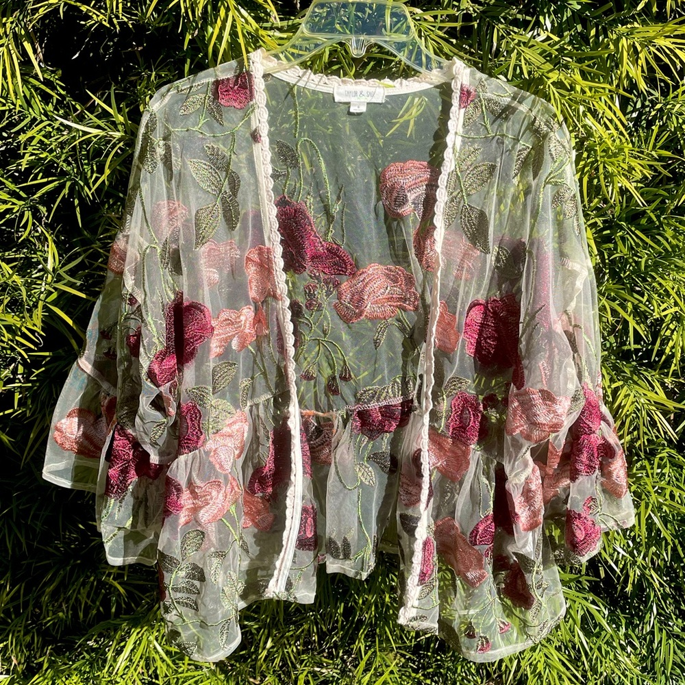 Floral Mesh Tunic